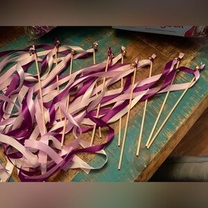 10 Party Ribbon Celebration Sticks! Set of 10!